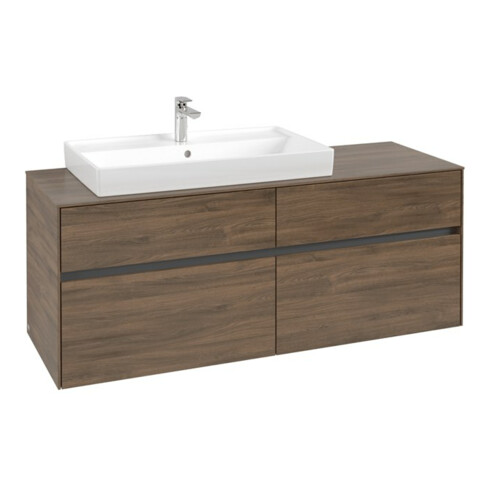 V&B Waschtischunterschrank Collaro 140x54,8x50cm, WT links, arizona oak