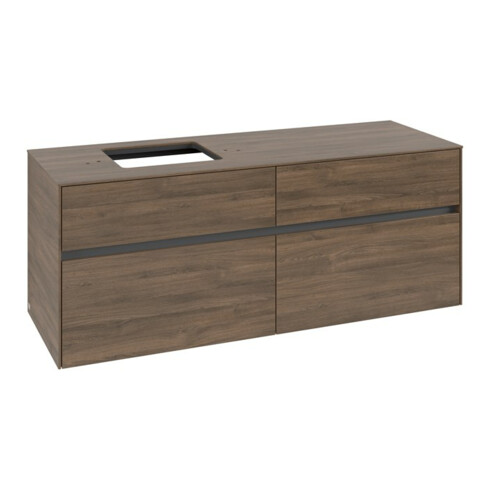 V&B Waschtischunterschrank Collaro 140x54,8x50cm, WT links, arizona oak