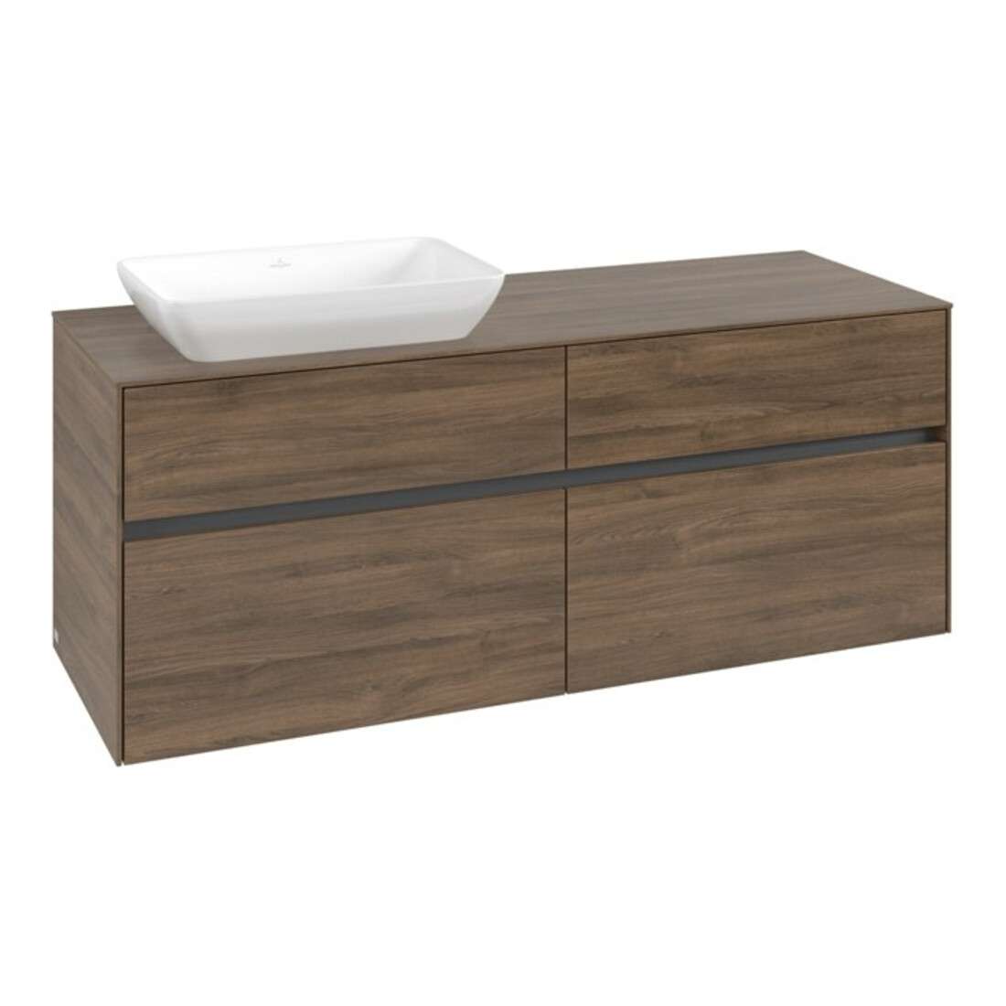 V&B Waschtischunterschrank Collaro 140x54,8x50cm, WT links, arizona oak