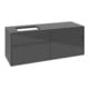 V&B Waschtischunterschrank Collaro 140x54,8x50cm, WT links, glossy grey-4