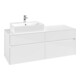 V&B Waschtischunterschrank Collaro 140x54,8x50cm, WT links, glossy white-1
