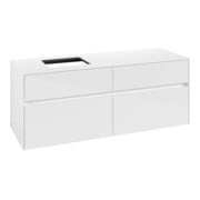 V&B Waschtischunterschrank Collaro 140x54,8x50cm, WT links, glossy white-3