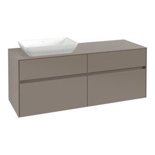 V&B Waschtischunterschrank Collaro 140x54,8x50cm, WT links, graphite