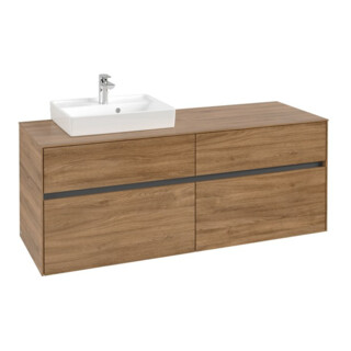 V&B Waschtischunterschrank Collaro 140x54,8x50cm, WT links, kansas oak