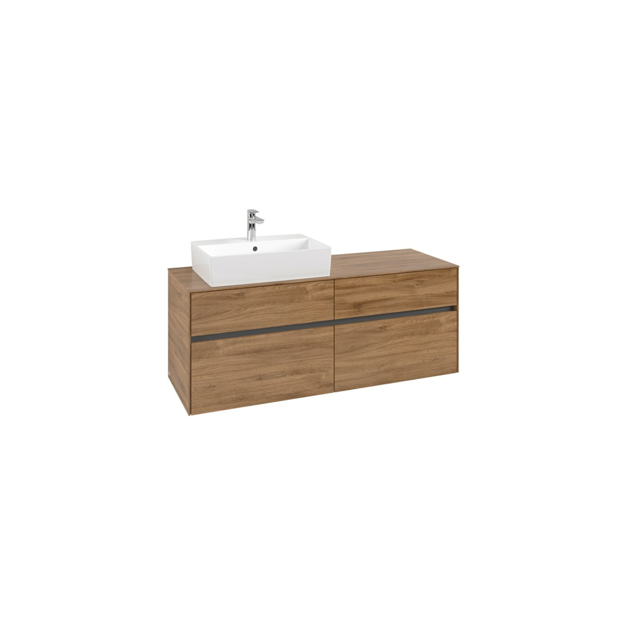 V&B Waschtischunterschrank Collaro 140x54,8x50cm, WT links, kansas oak ; Villeroy & Boch