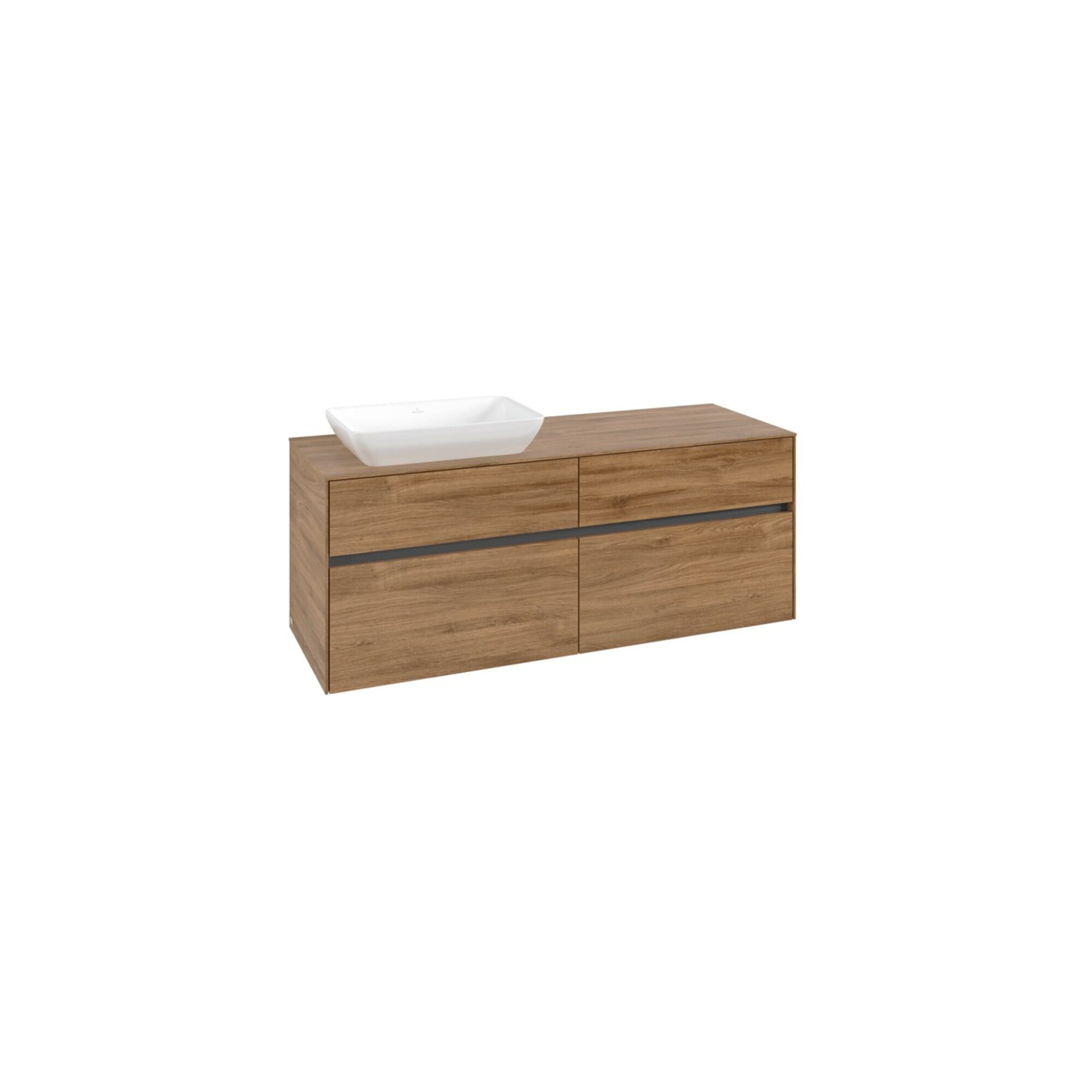 V&B Waschtischunterschrank Collaro 140x54,8x50cm, WT links, kansas oak ; Villeroy & Boch