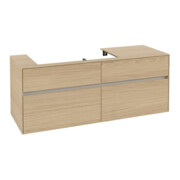 V&B Waschtischunterschrank Collaro 140x54,8x50cm, WT links, nordic oak-4