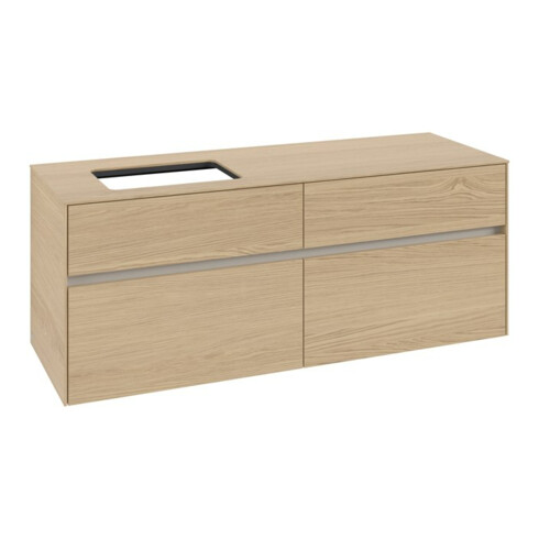 V&B Waschtischunterschrank Collaro 140x54,8x50cm, WT links, nordic oak