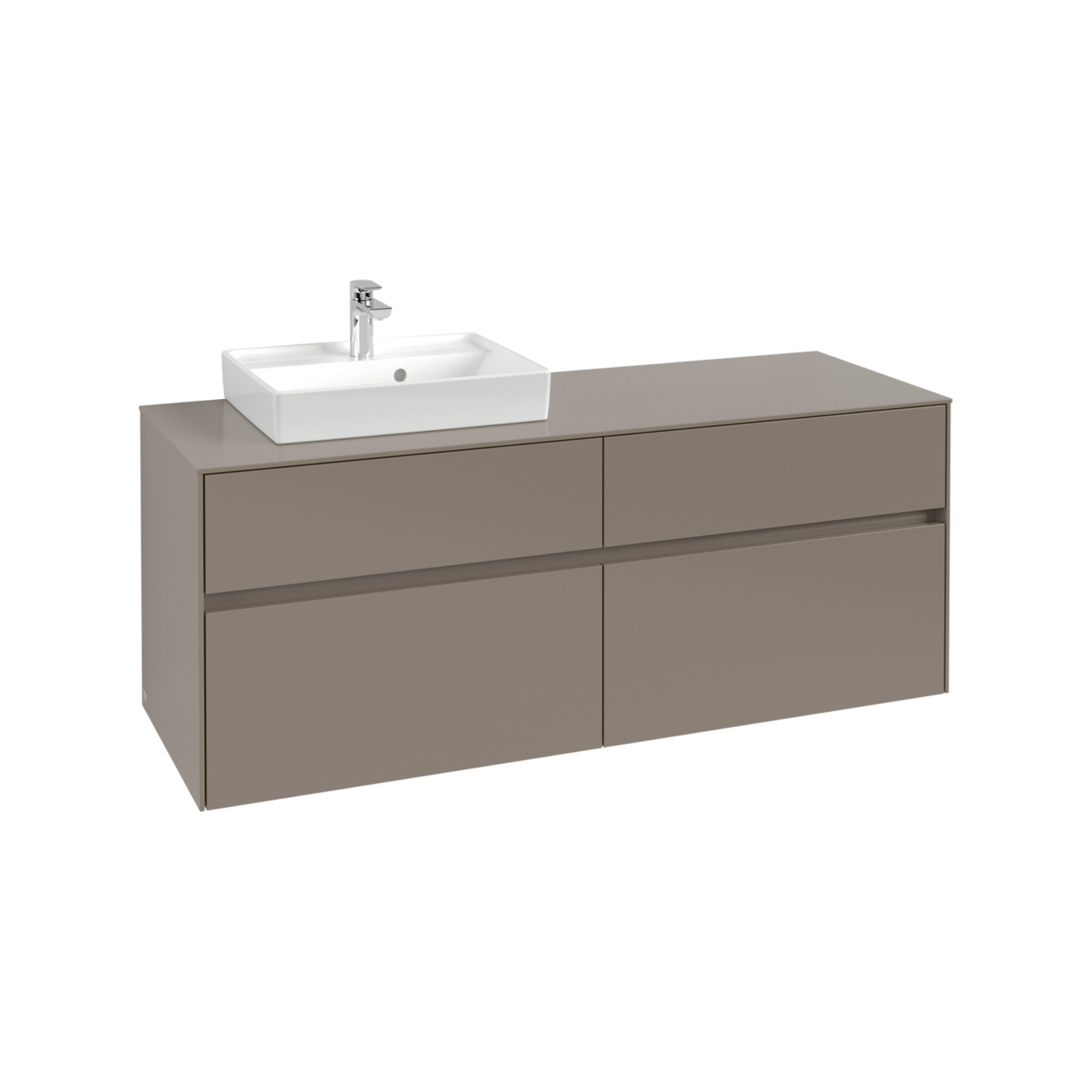 V&B Waschtischunterschrank Collaro 140x54,8x50cm, WT links, soft green ; Villeroy & Boch