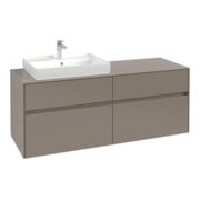 V&B Waschtischunterschrank Collaro 140x54,8x50cm, WT links, soft green