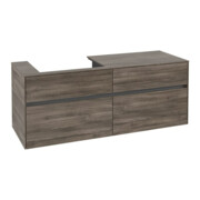 V&B Waschtischunterschrank Collaro 140x54,8x50cm, WT links, stone oak
