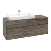 V&B Waschtischunterschrank Collaro 140x54,8x50cm, WT links, stone oak