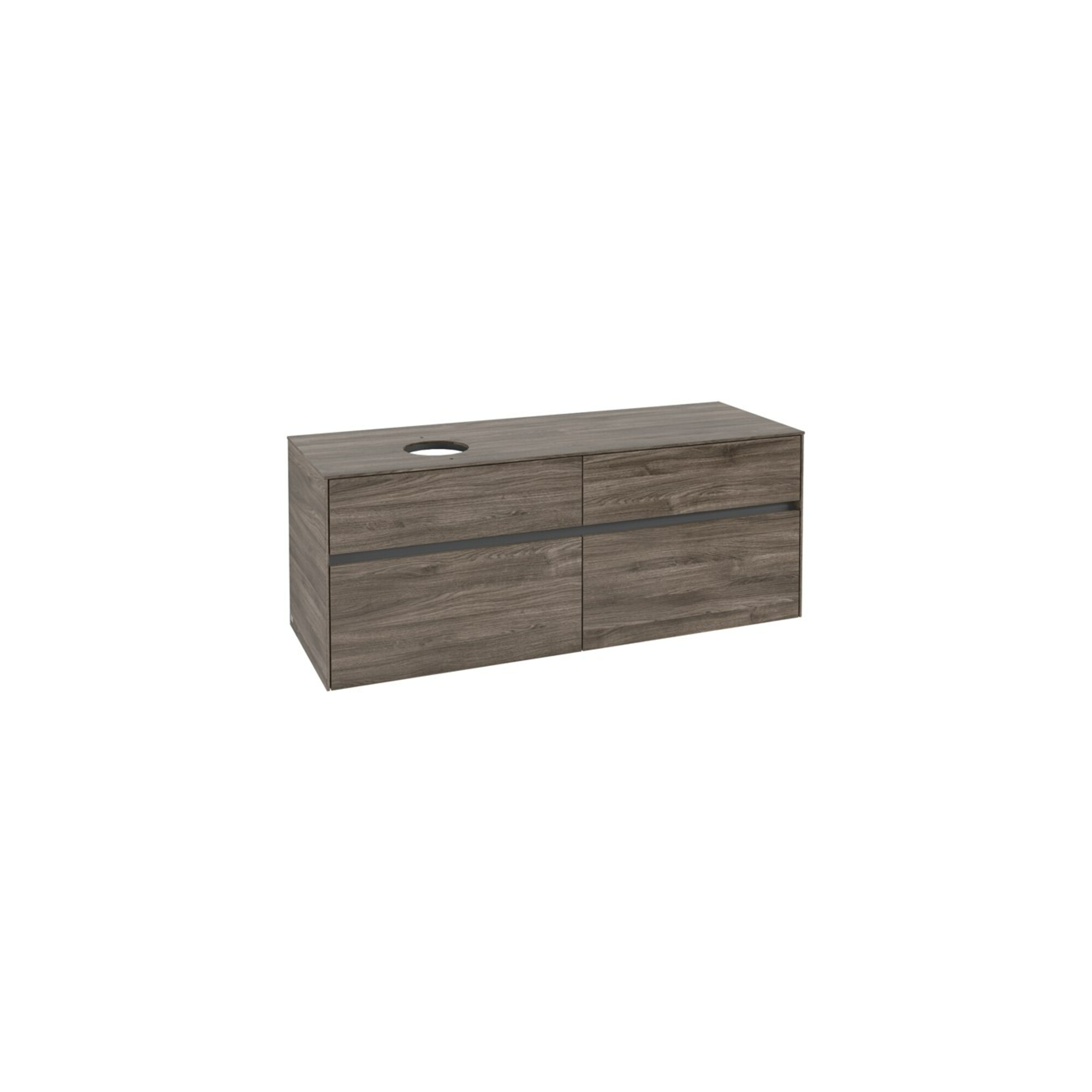 V&B Waschtischunterschrank Collaro 140x54,8x50cm, WT links, stone oak ; Villeroy & Boch