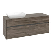 V&B Waschtischunterschrank Collaro 140x54,8x50cm, WT links, stone oak