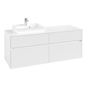 V&B Waschtischunterschrank Collaro 140x54,8x50cm, WT links, white matt