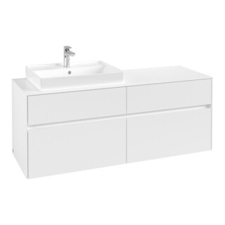 V&B Waschtischunterschrank Collaro 140x54,8x50cm, WT links, white matt