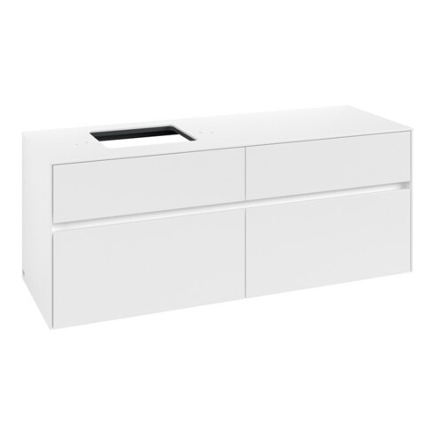 V&B Waschtischunterschrank Collaro 140x54,8x50cm, WT links, white matt