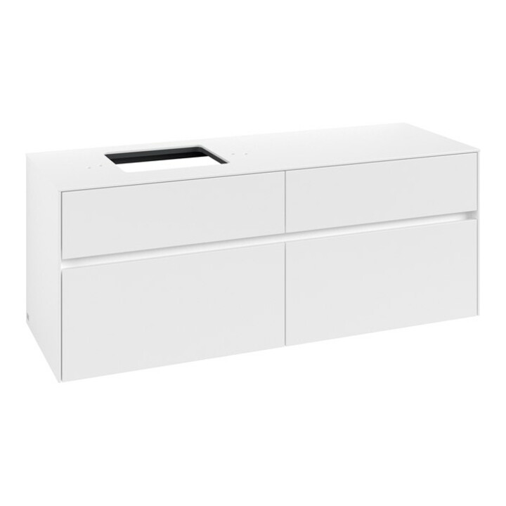 V&B Waschtischunterschrank Collaro 140x54,8x50cm, WT links, white matt
