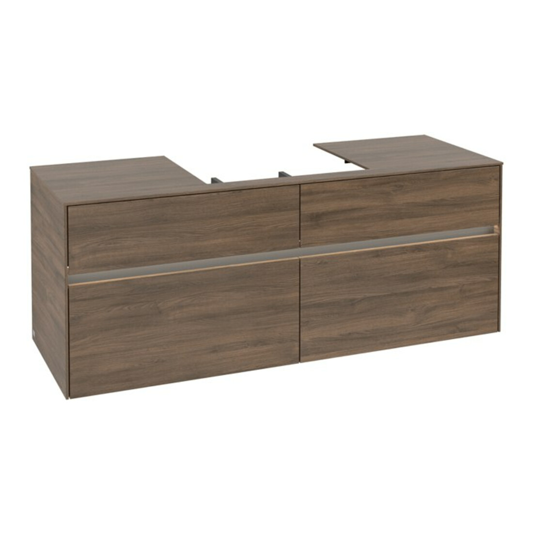 V&B Waschtischunterschrank Collaro 140x54,8x50cm, WT mi, LED 10 W, Ariz. Oa
