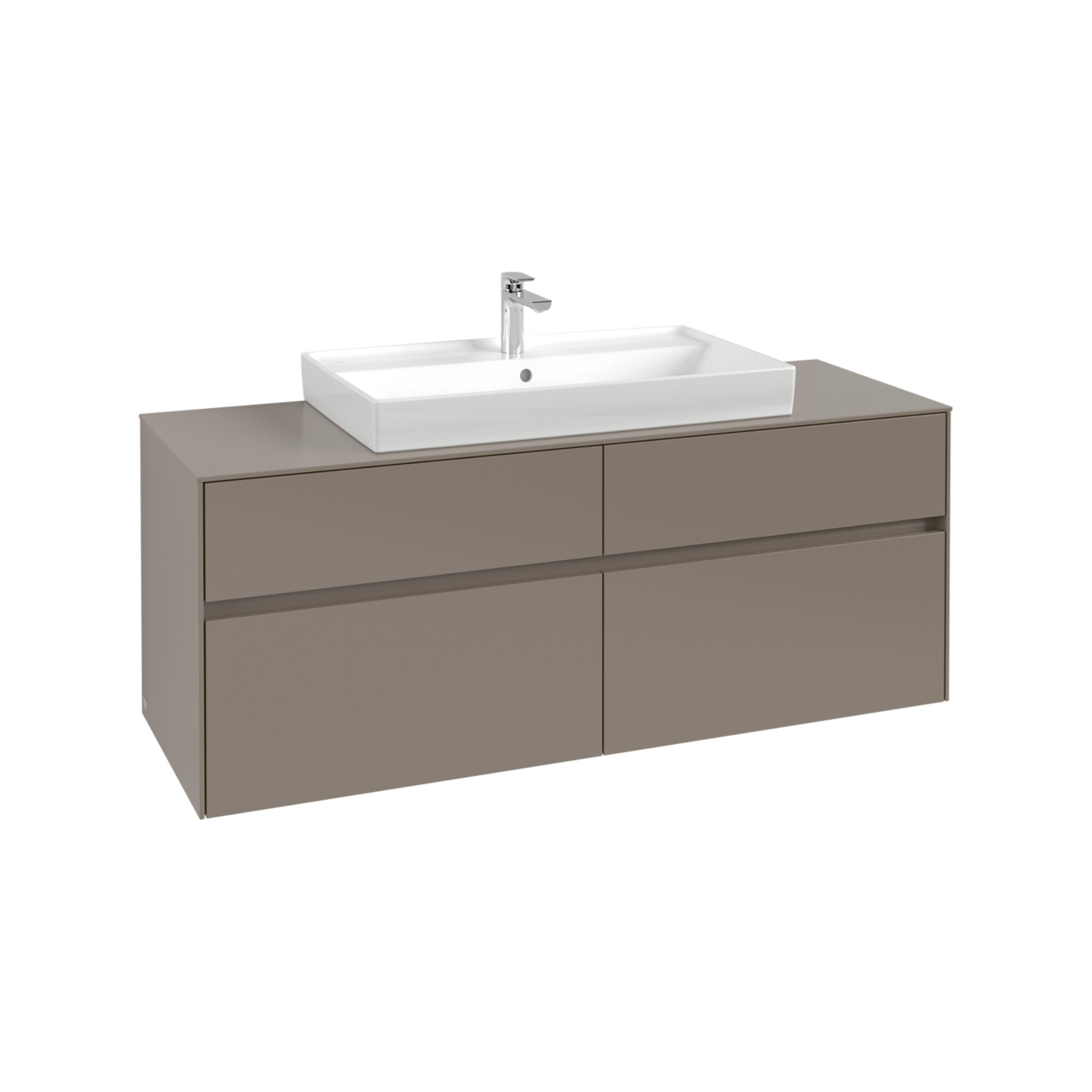 V&B Waschtischunterschrank Collaro 140x54,8x50cm, WT mi, LED 10 W, bla Oa ; Villeroy & Boch