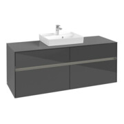 V&B Waschtischunterschrank Collaro 140x54,8x50cm, WT mi, LED 10 W, glo Gr-3