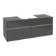 V&B Waschtischunterschrank Collaro 140x54,8x50cm, WT mi, LED 10 W, glo Gr-3