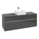 V&B Waschtischunterschrank Collaro 140x54,8x50cm, WT mi, LED 10 W, glo Gr-1