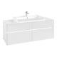 V&B Waschtischunterschrank Collaro 140x54,8x50cm, WT mi, LED 10 W, glo wh.-3