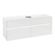 V&B Waschtischunterschrank Collaro 140x54,8x50cm, WT mi, LED 10 W, glo wh.-3