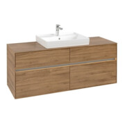 V&B Waschtischunterschrank Collaro 140x54,8x50cm, WT mi, LED 10 W, Kan Oa