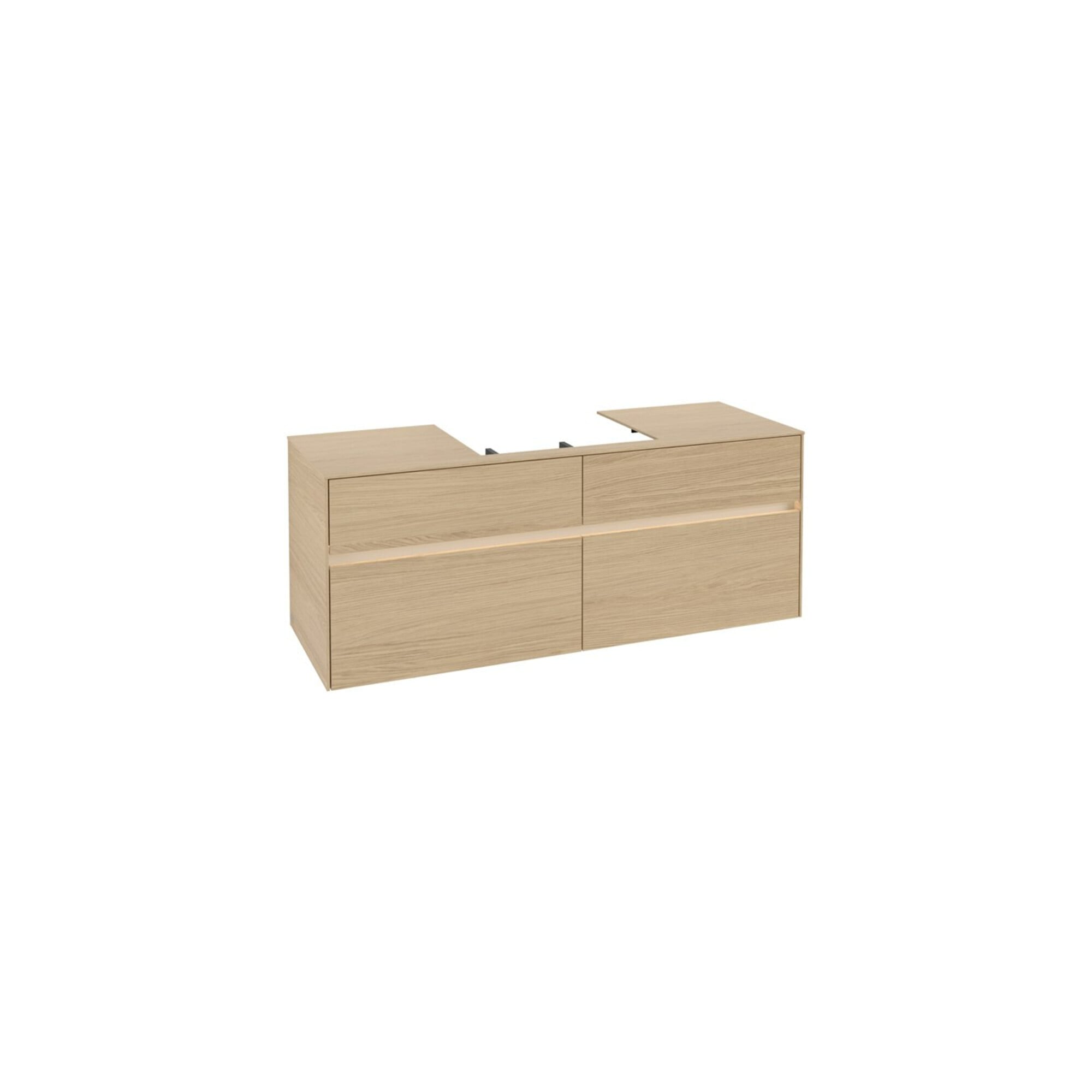 V&B Waschtischunterschrank Collaro 140x54,8x50cm, WT mi, LED 10 W, Nord Oa ; Villeroy & Boch