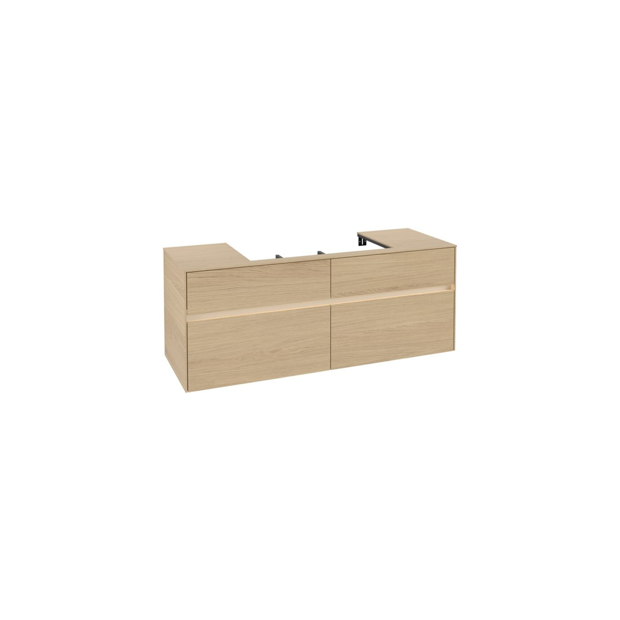 V&B Waschtischunterschrank Collaro 140x54,8x50cm, WT mi, LED 10 W, Nord Oa ; Villeroy & Boch