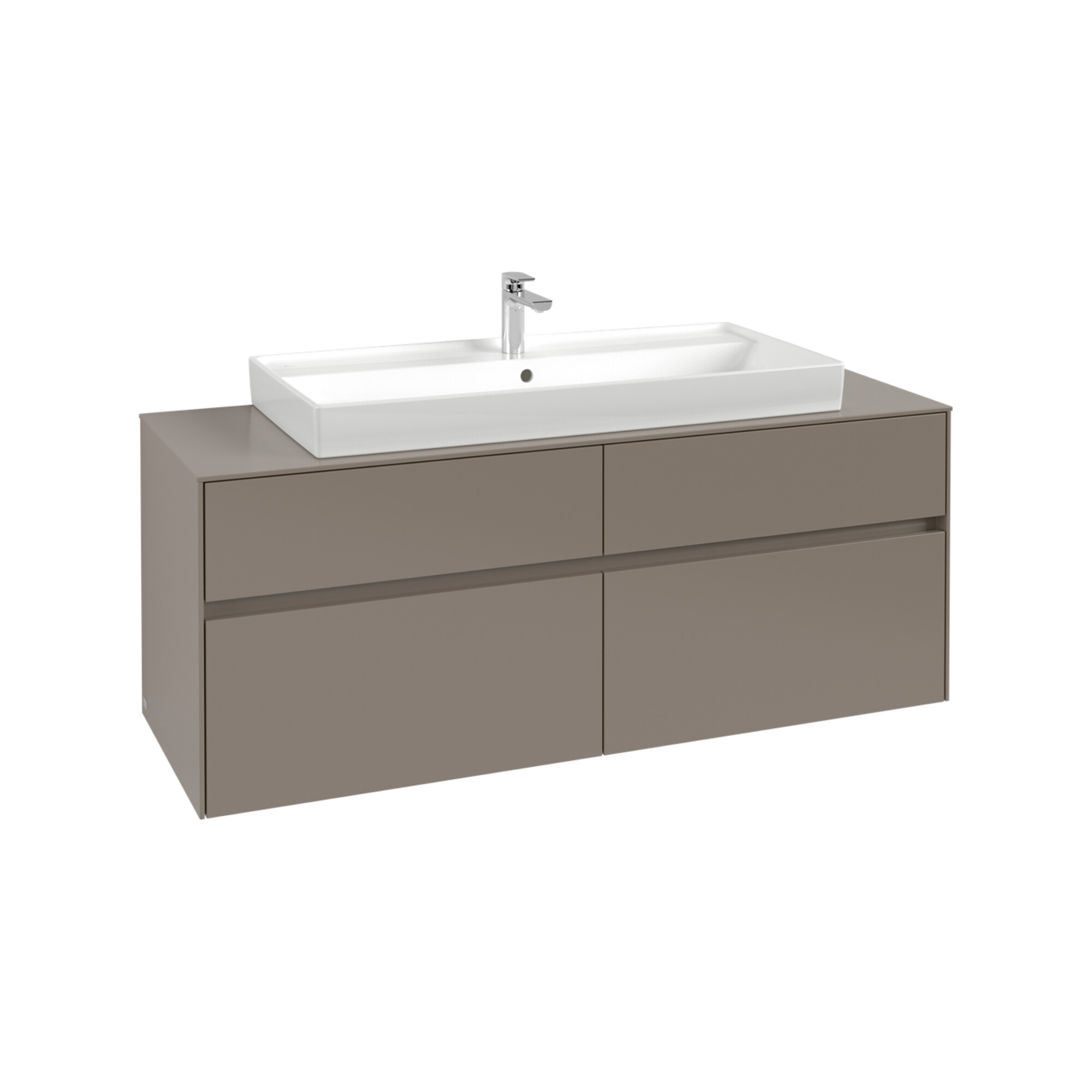 V&B Waschtischunterschrank Collaro 140x54,8x50cm, WT mi, LED 10 W, so gre. ; Villeroy & Boch