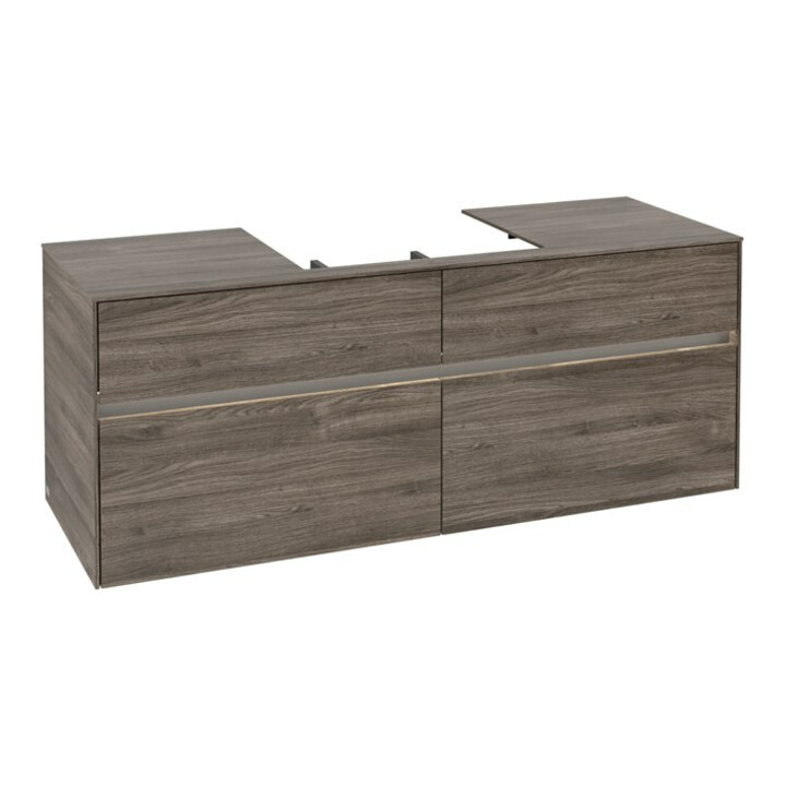 V&B Waschtischunterschrank Collaro 140x54,8x50cm, WT mi, LED 10 W, st. Oa
