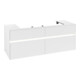 V&B Waschtischunterschrank Collaro 140x54,8x50cm, WT mi, LED 10 W, wh. ma-1