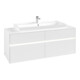 V&B Waschtischunterschrank Collaro 140x54,8x50cm, WT mi, LED 10 W, wh. ma-3