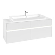 V&B Waschtischunterschrank Collaro 140x54,8x50cm, WT mi, LED 10 W, wh. ma-3