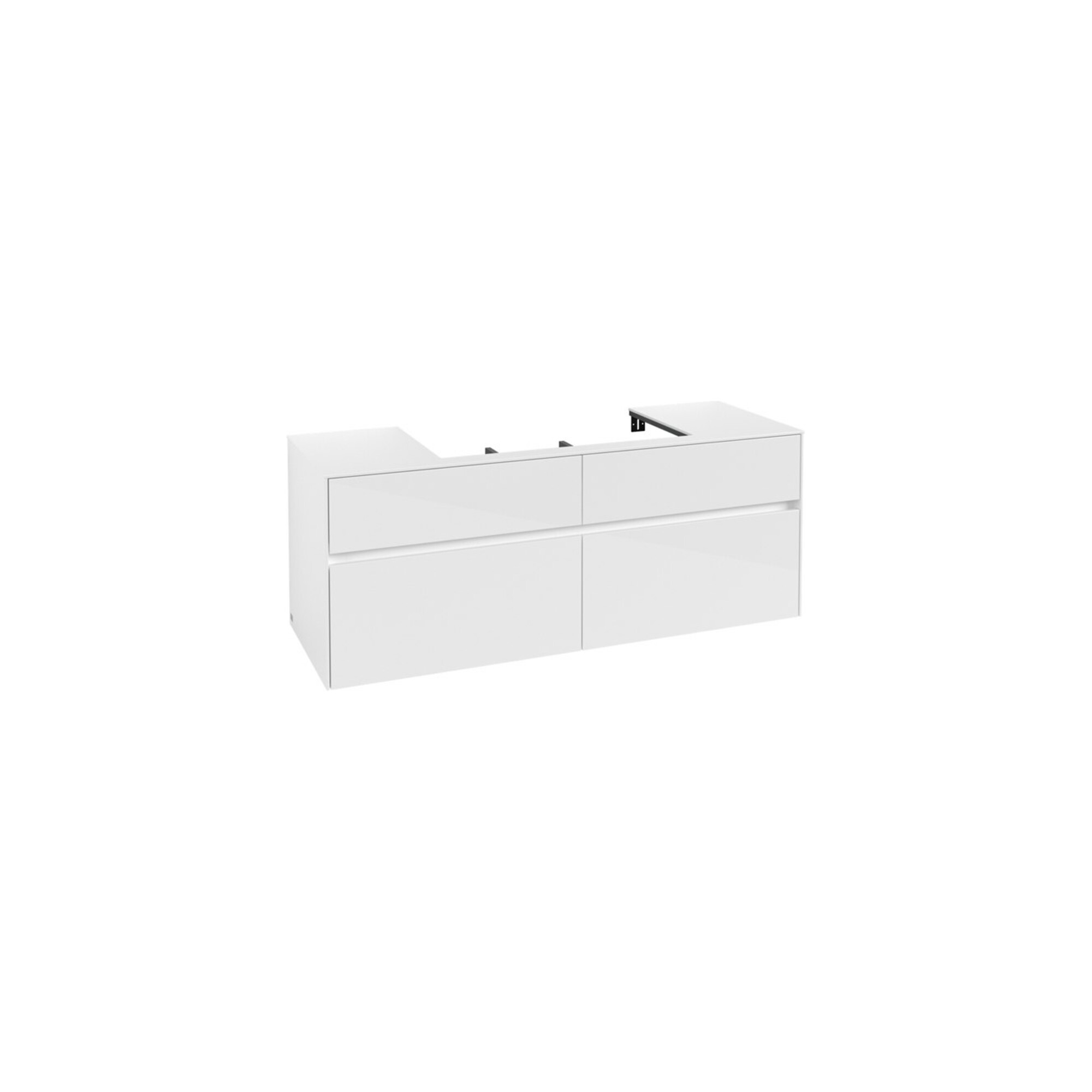 V&B Waschtischunterschrank Collaro 140x54,8x50cm, WT mittig, glossy white ; Villeroy & Boch