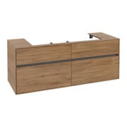 V&B Waschtischunterschrank Collaro 140x54,8x50cm, WT mittig, kansas oak