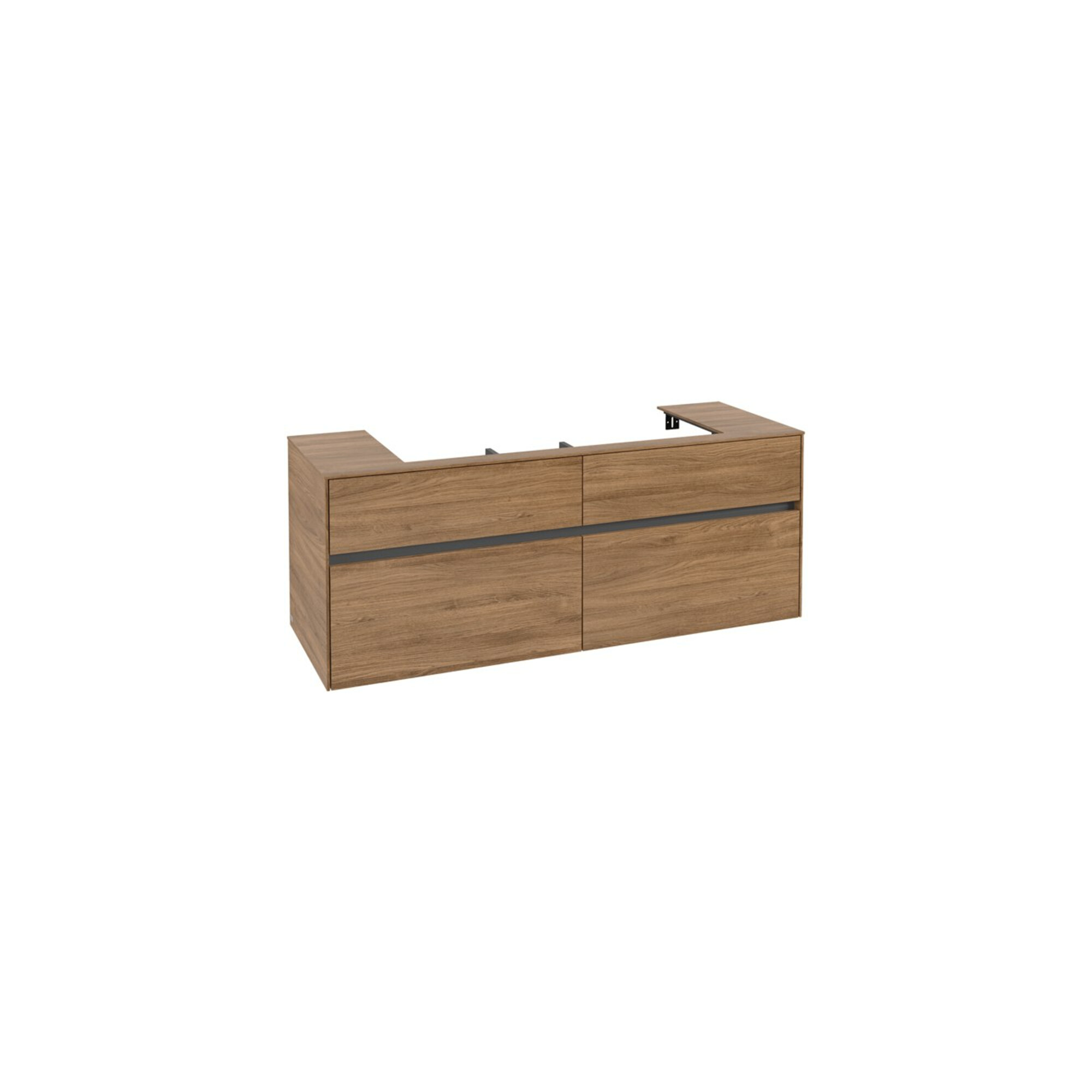 V&B Waschtischunterschrank Collaro 140x54,8x50cm, WT mittig, kansas oak ; Villeroy & Boch