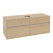 V&B Waschtischunterschrank Collaro 140x54,8x50cm, WT mittig, Nordic Oak