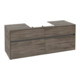 V&B Waschtischunterschrank Collaro 140x54,8x50cm, WT mittig, stone oak