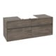 V&B Waschtischunterschrank Collaro 140x54,8x50cm, WT mittig, stone oak-4
