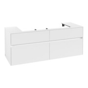 V&B Waschtischunterschrank Collaro 140x54,8x50cm, WT mittig, white matt-3