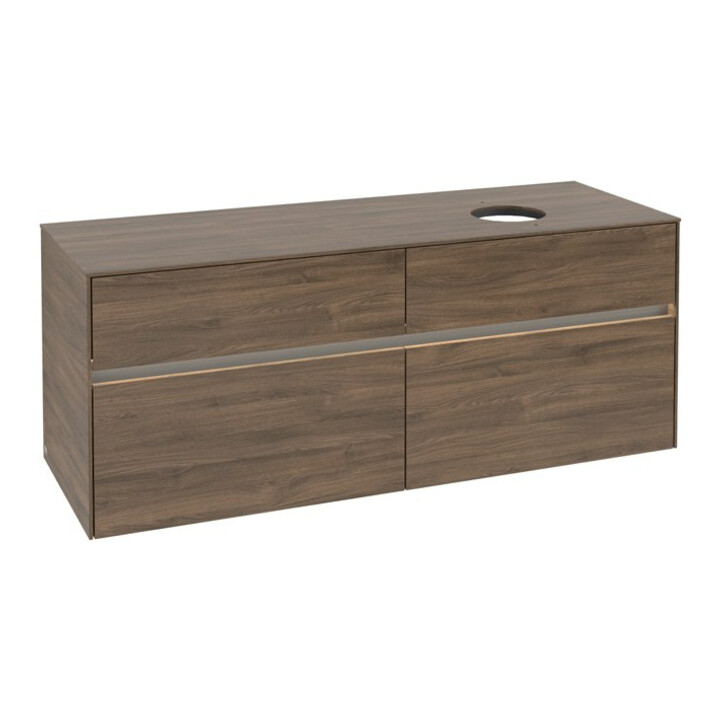 V&B Waschtischunterschrank Collaro 140x54,8x50cm, WT r, LED 10W, Ariz. Oa