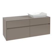 V&B Waschtischunterschrank Collaro 140x54,8x50cm, WT r, LED 10W, bla Oa