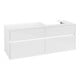 V&B Waschtischunterschrank Collaro 140x54,8x50cm, WT r, LED 10W, glo wh.-1