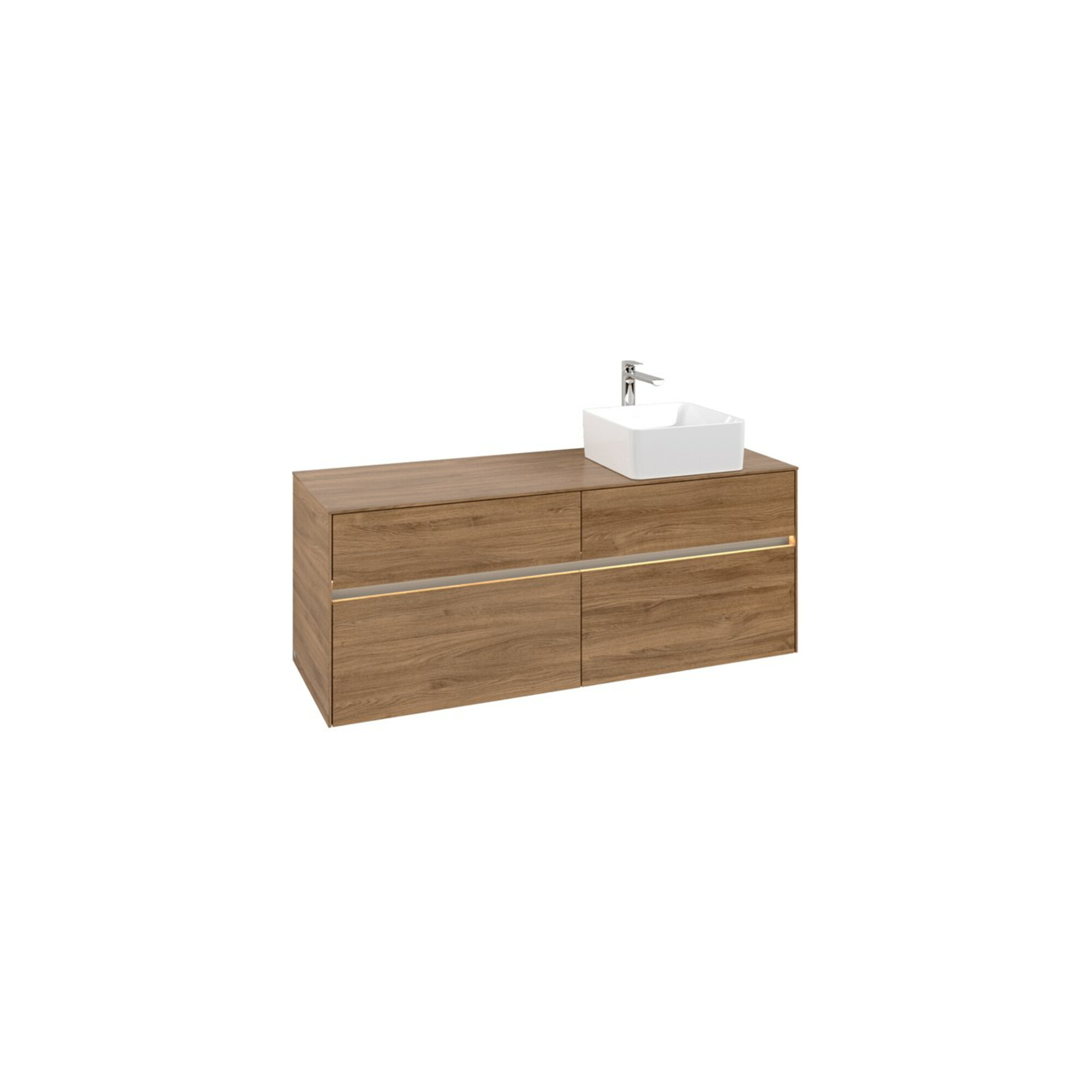 V&B Waschtischunterschrank Collaro 140x54,8x50cm, WT r, LED 10W, Kan Oa ; Villeroy & Boch
