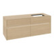 V&B Waschtischunterschrank Collaro 140x54,8x50cm, WT r, LED 10W, Nord Oa-1