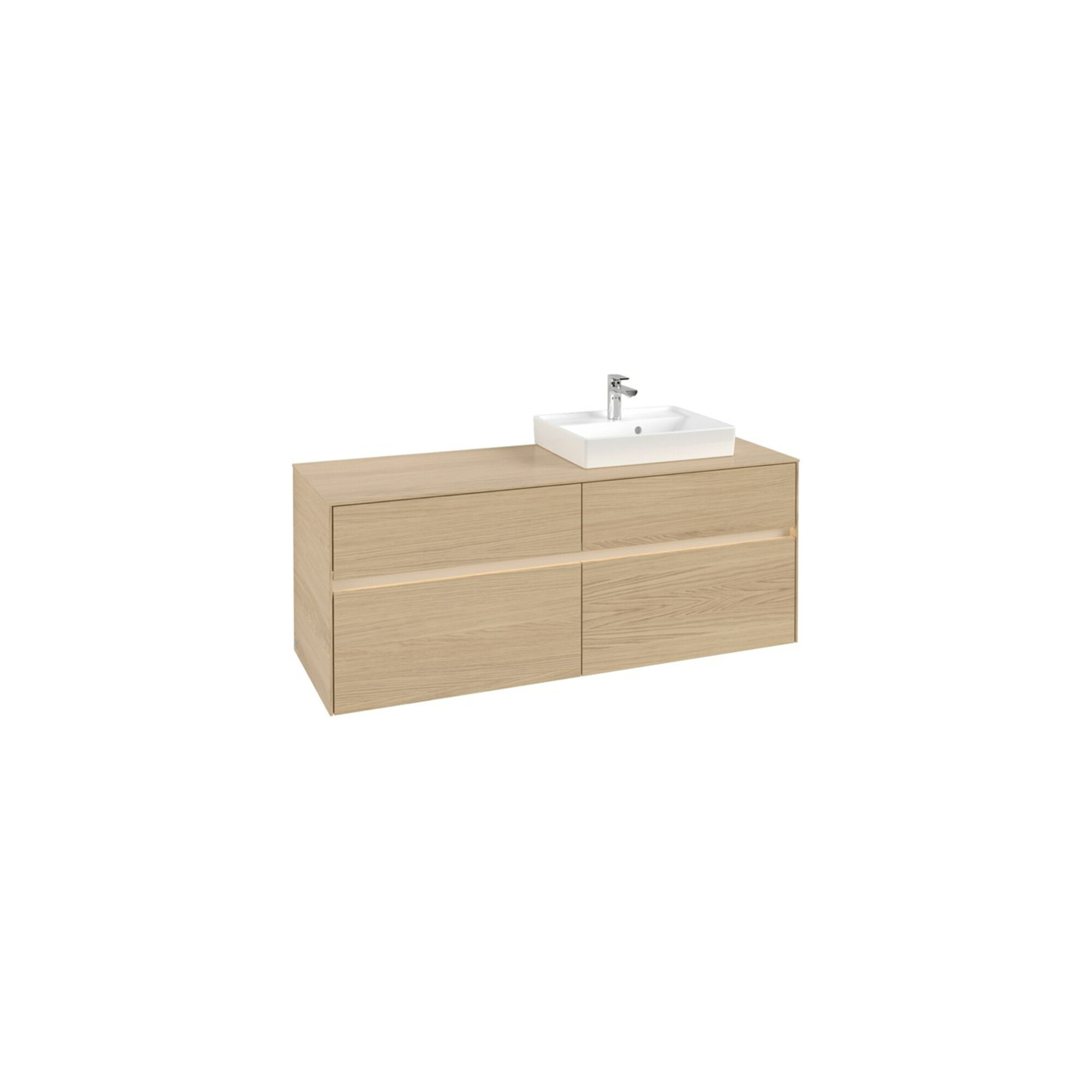 V&B Waschtischunterschrank Collaro 140x54,8x50cm, WT r, LED 10W, Nord Oa ; Villeroy & Boch